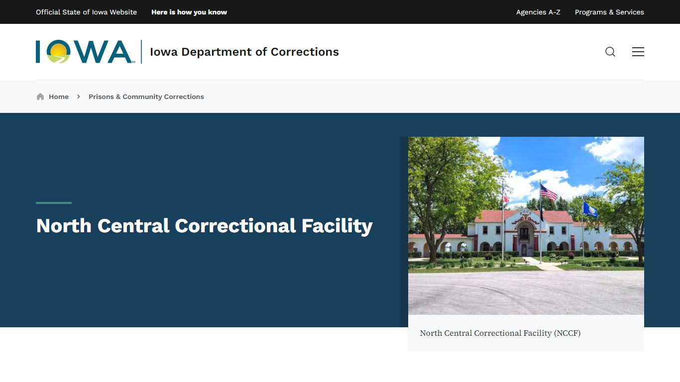 North Central Correctional Facility | Iowa Department of Corrections